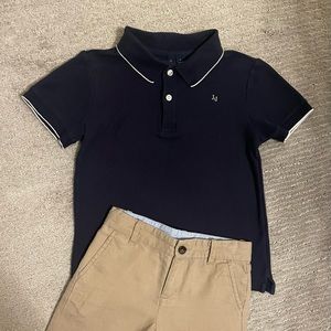 anie & Jack Polo and linen shorts outfit in Excellent condition!